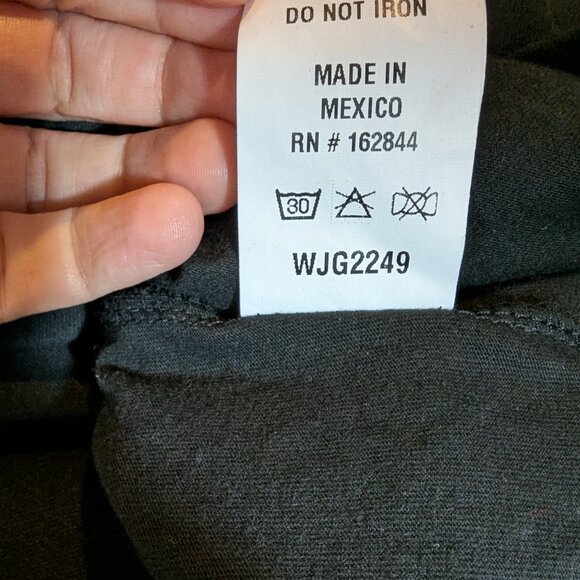 Junk Gypsy Black T-Shirt Tunic Short Sleeve Red Rose Texas Road Trip Size XXL - Picture 9 of 9